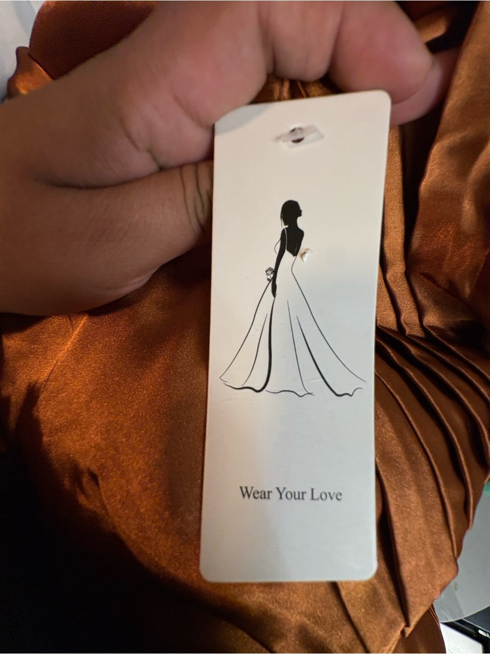Wear your love Women's Satin Brown Evening Dress